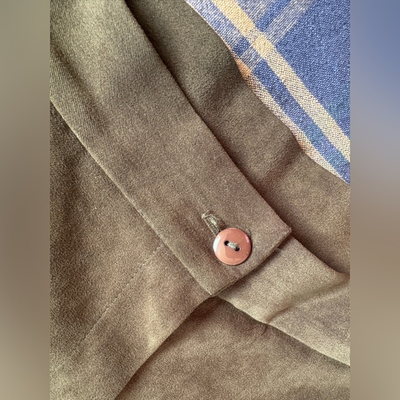 Vintage Pleated Green Trousers - Picture 12 of 13